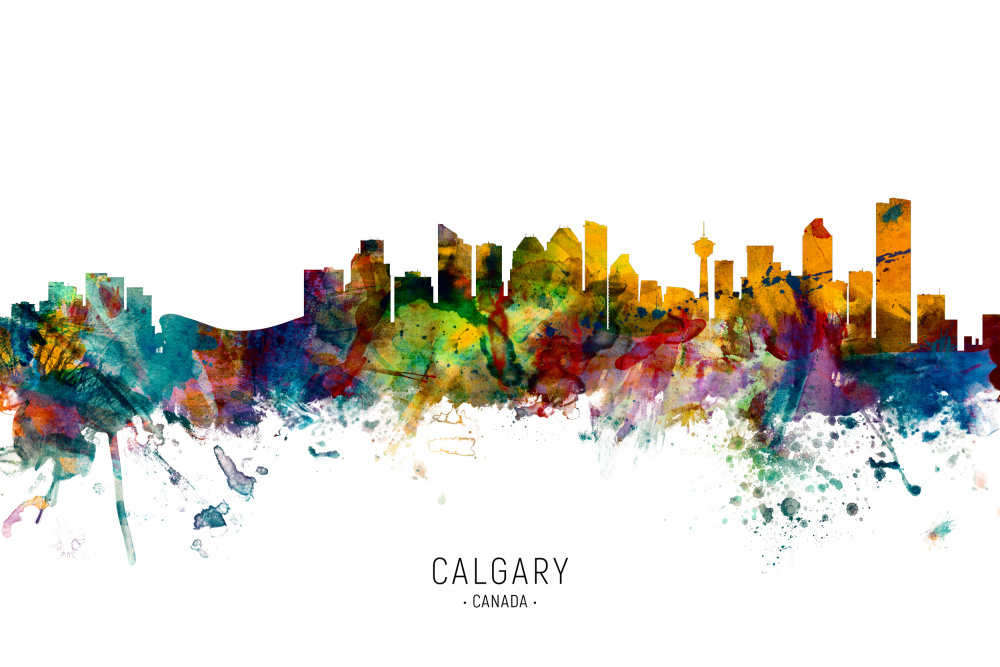 Calgary Canada Skyline von Michael Tompsett