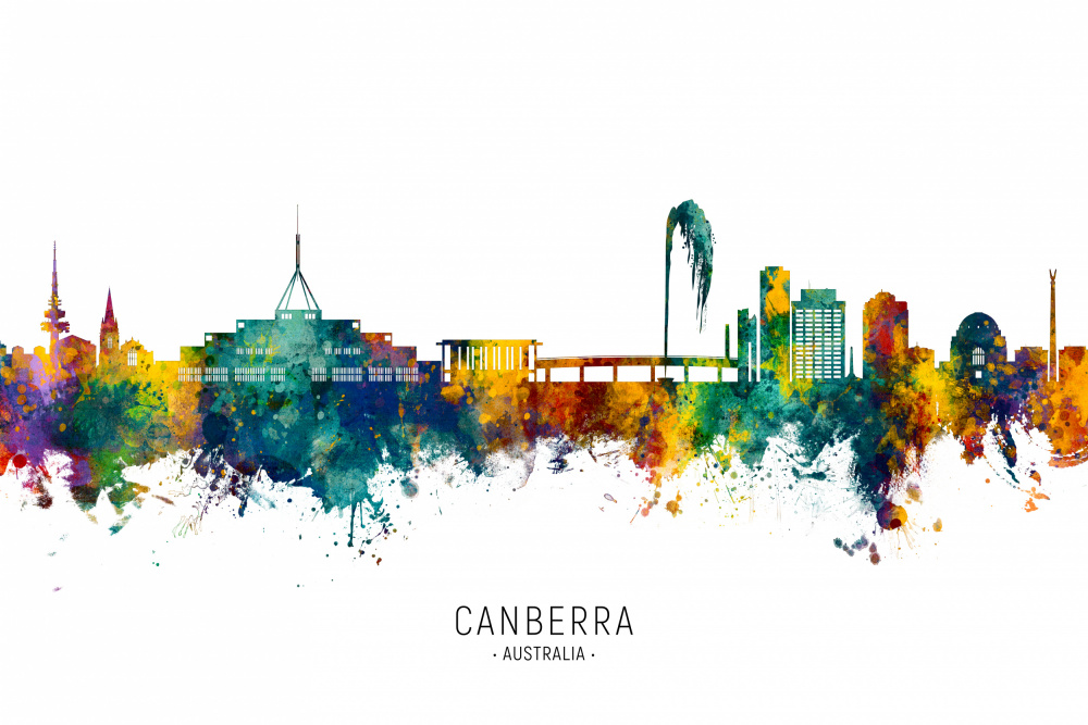 Canberra Australia Skyline von Michael Tompsett