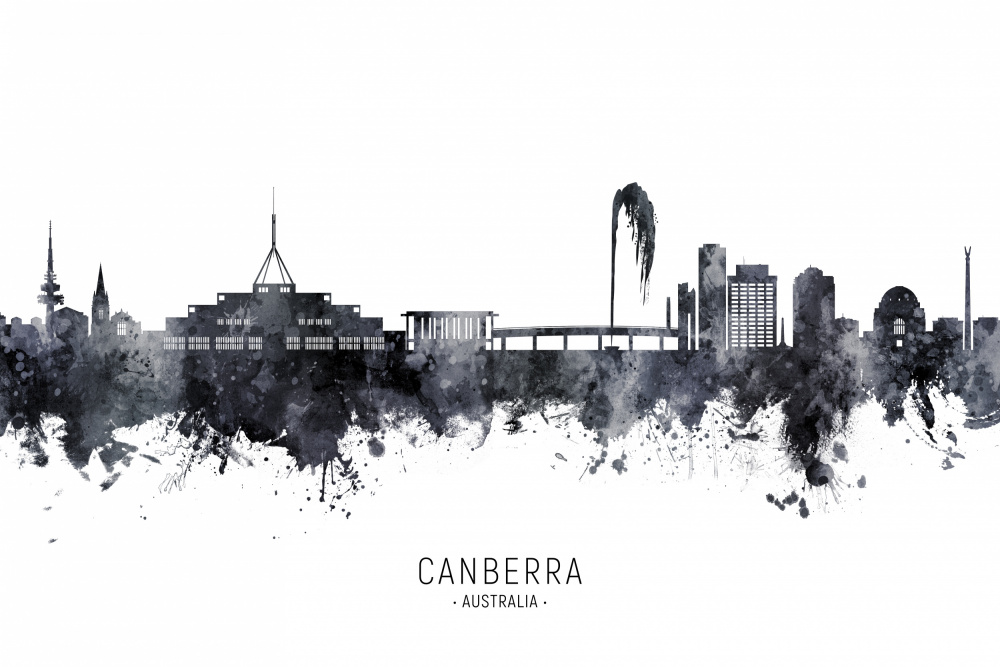 Canberra Australia Skyline von Michael Tompsett