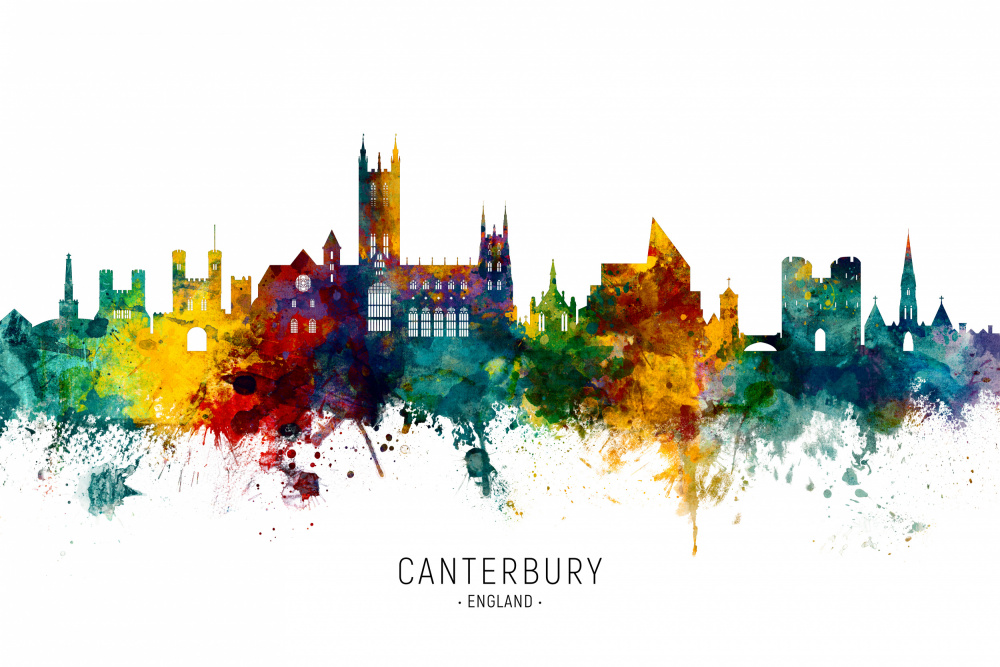 Canterbury England Skyline von Michael Tompsett