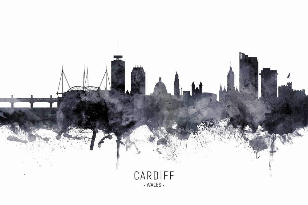 Cardiff Wales Skyline von Michael Tompsett