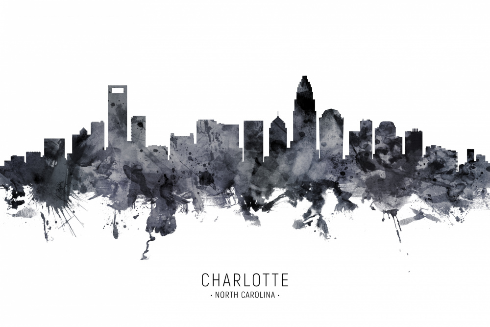 Charlotte North Carolina Skyline von Michael Tompsett