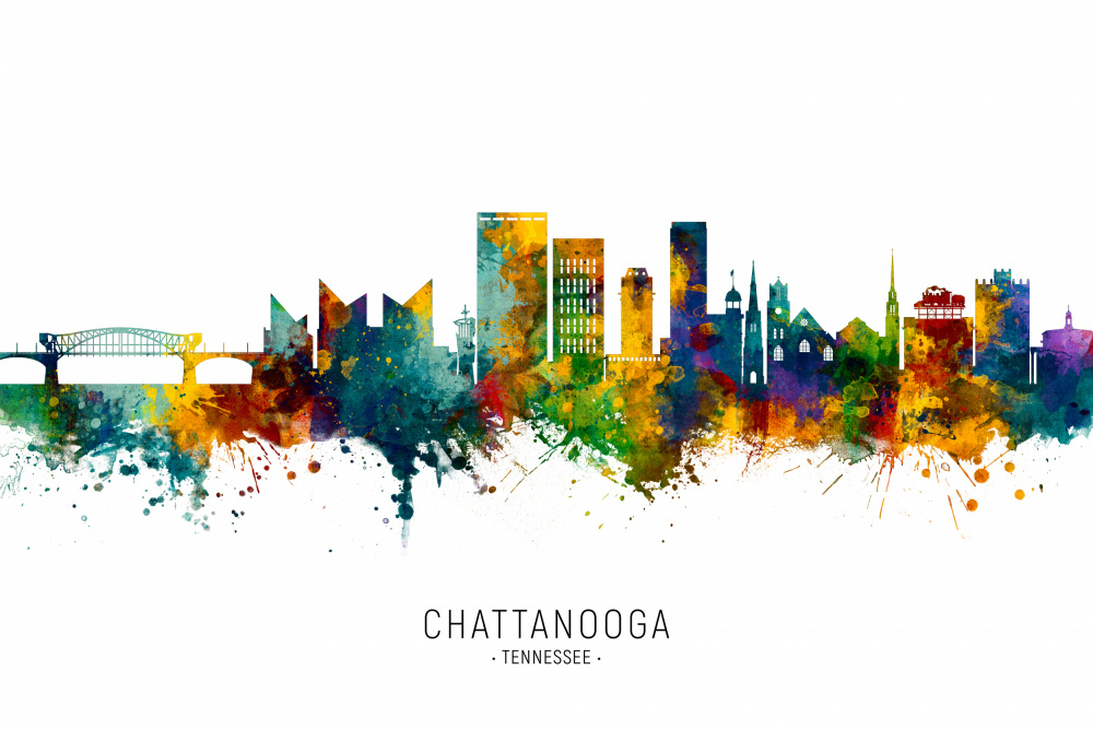 Chattanooga Tennessee Skyline von Michael Tompsett