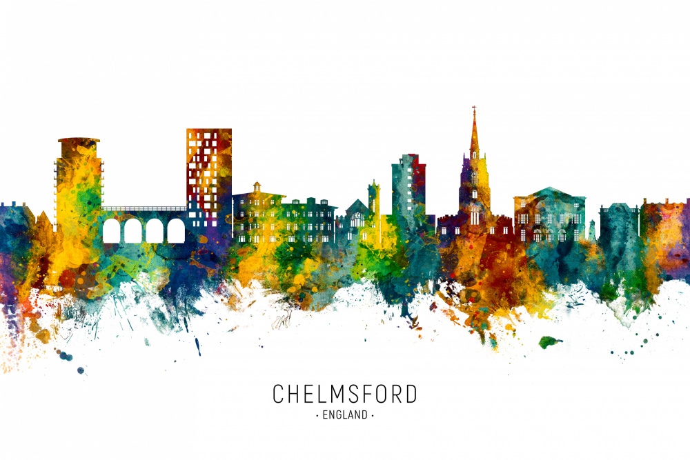 Chelmsford England Skyline von Michael Tompsett