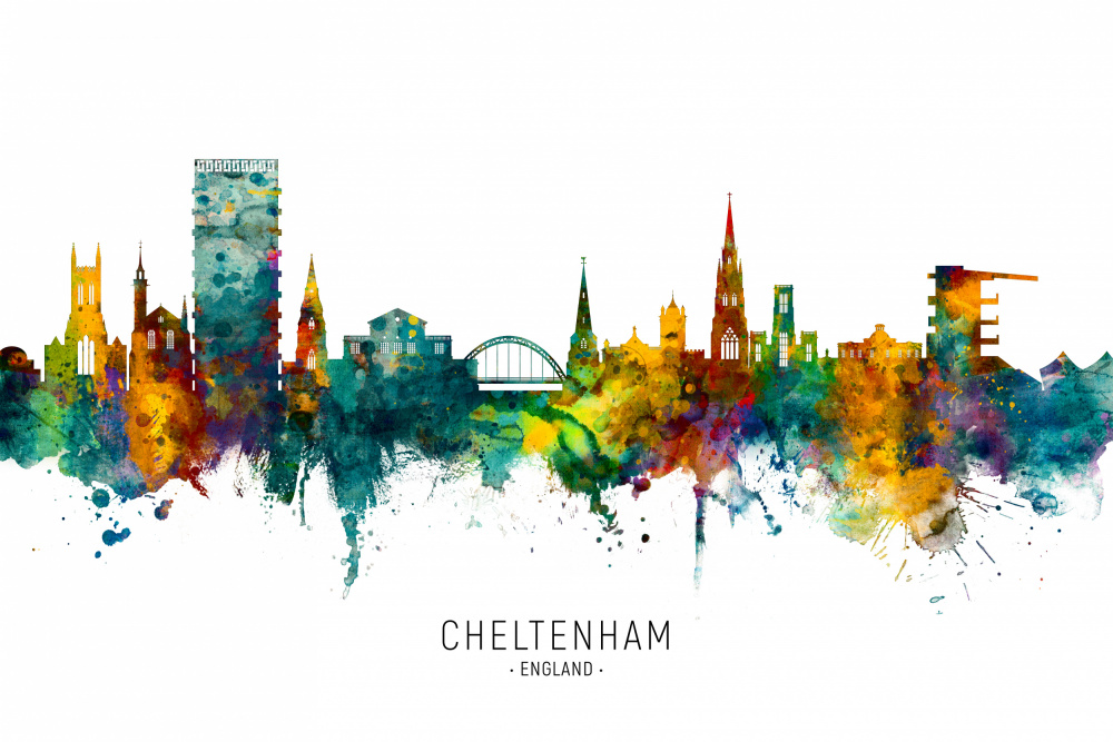 Cheltenham England Skyline von Michael Tompsett