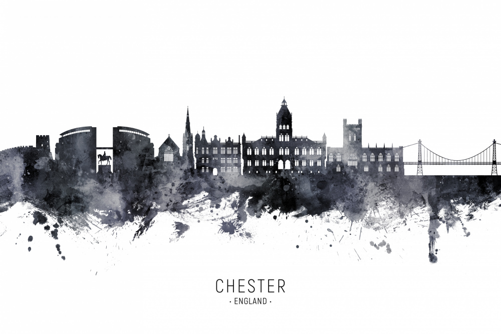 Chester England Skyline von Michael Tompsett