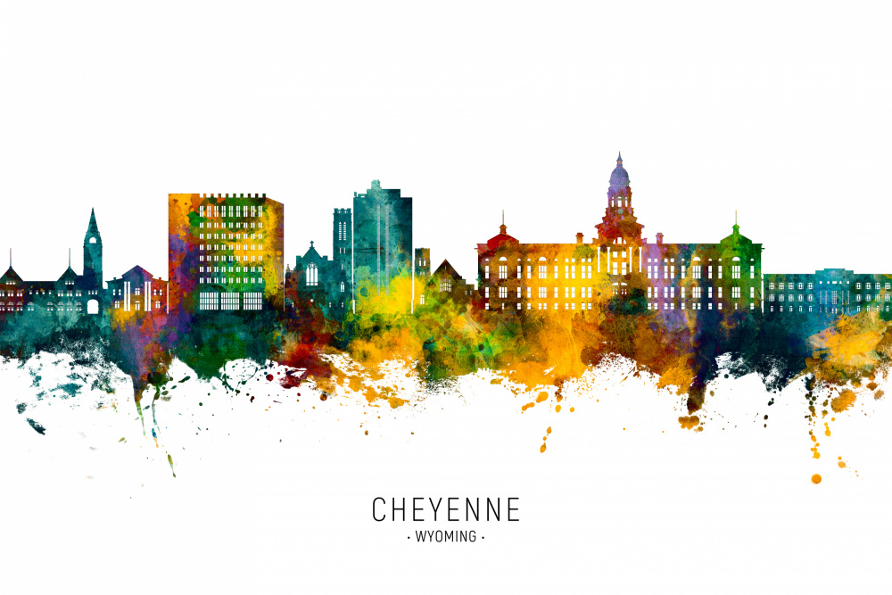 Cheyenne Wyoming Skyline von Michael Tompsett