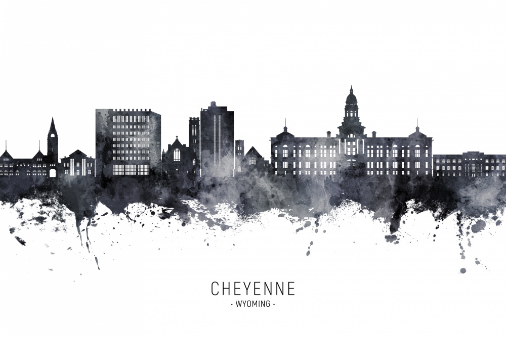 Cheyenne Wyoming Skyline von Michael Tompsett