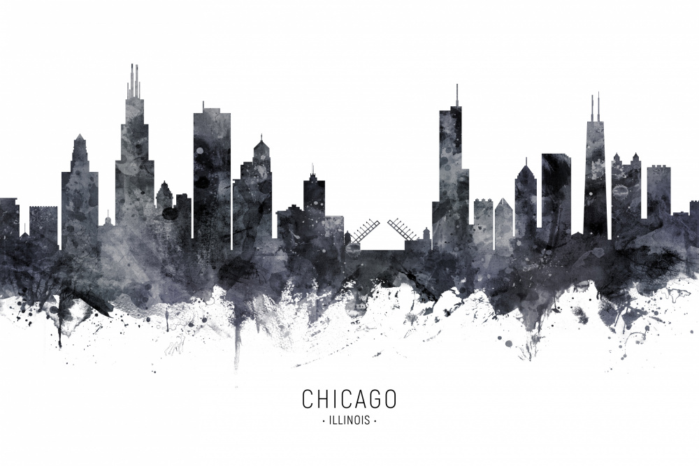 Chicago Illinois Skyline von Michael Tompsett