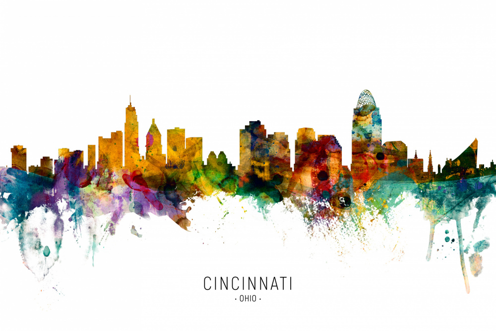 Cincinnati Ohio Skyline von Michael Tompsett