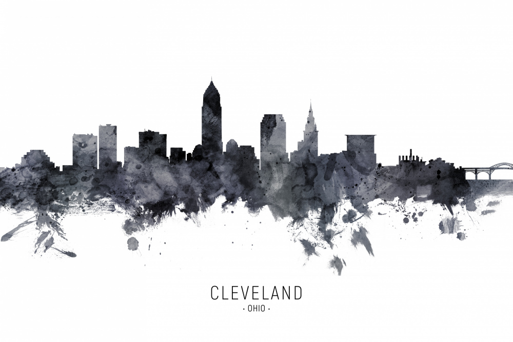 Cleveland Ohio Skyline von Michael Tompsett