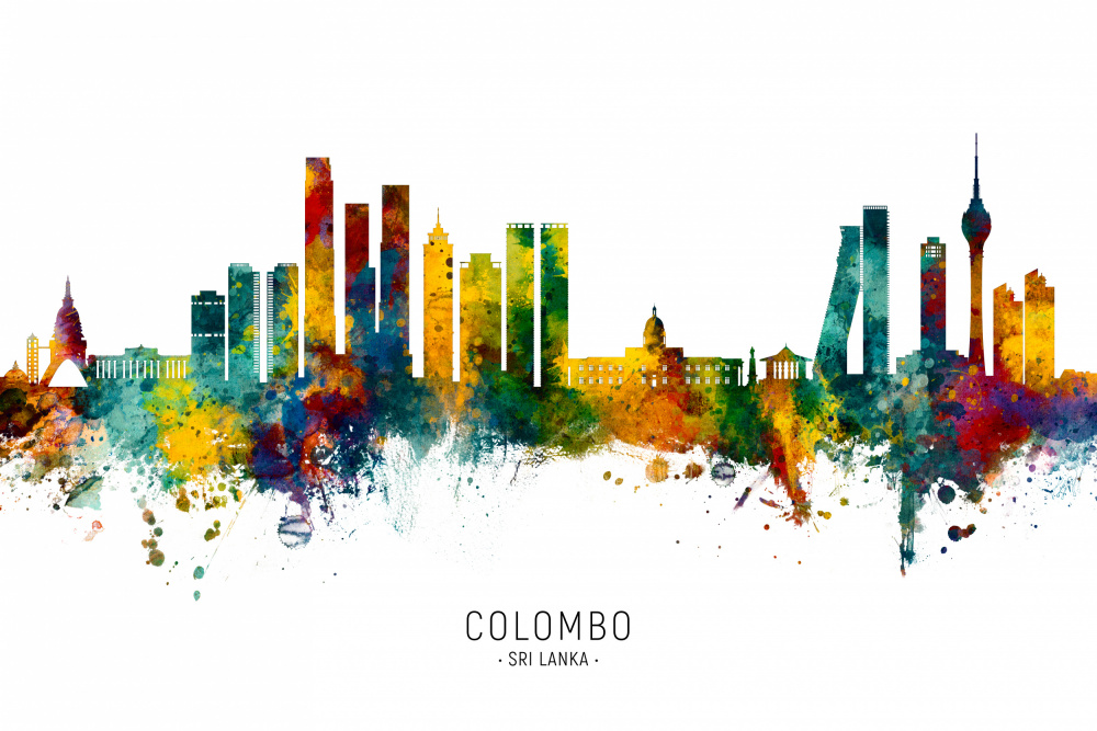 Colombo Sri Lanka Skyline von Michael Tompsett