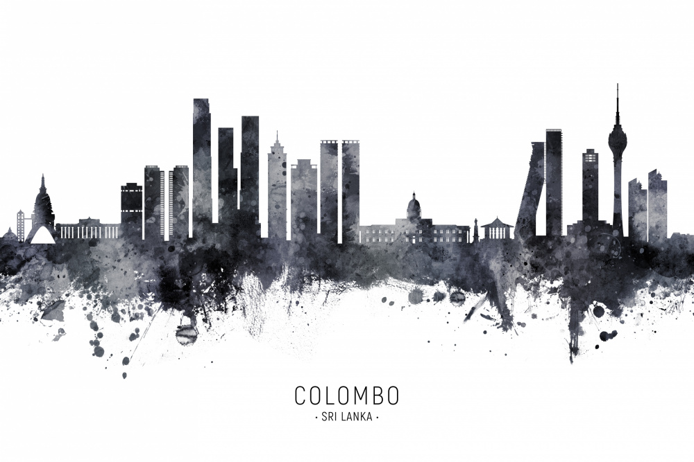 Colombo Sri Lanka Skyline von Michael Tompsett