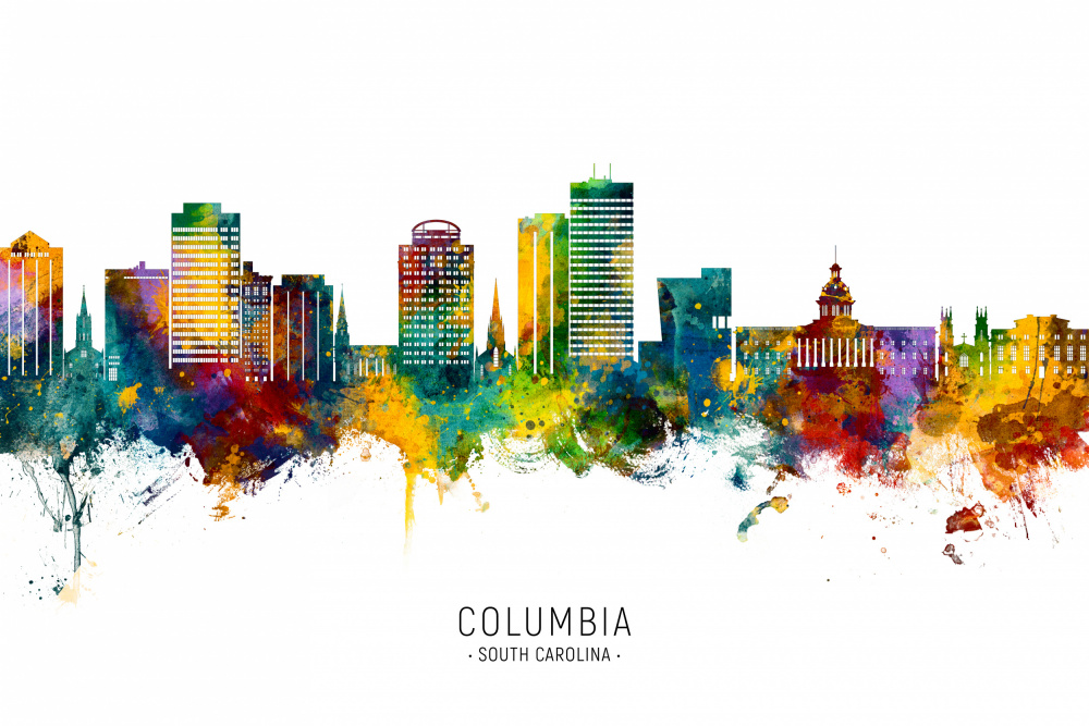 Columbia South Carolina Skyline von Michael Tompsett