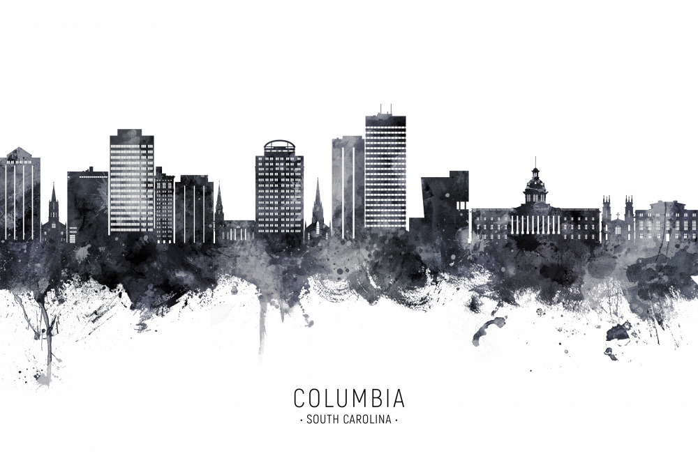 Columbia South Carolina Skyline von Michael Tompsett