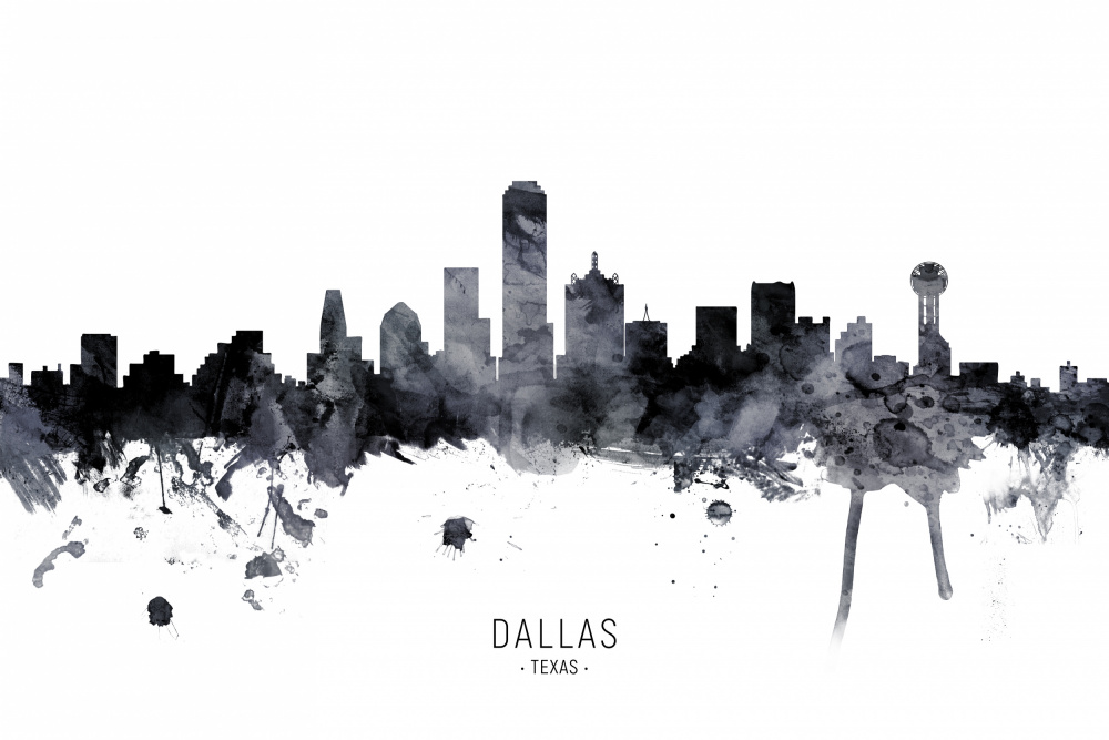 Dallas Texas Skyline von Michael Tompsett