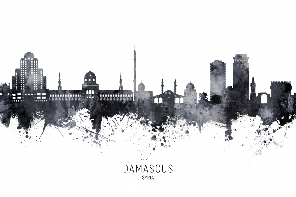 Damascus Syria Skyline von Michael Tompsett