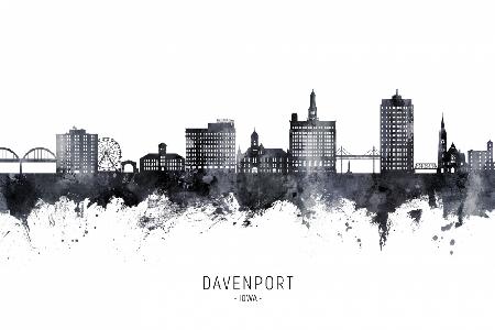 Davenport Iowa Skyline