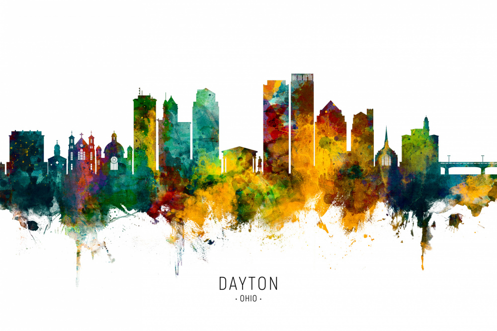 Dayton Ohio Skyline von Michael Tompsett