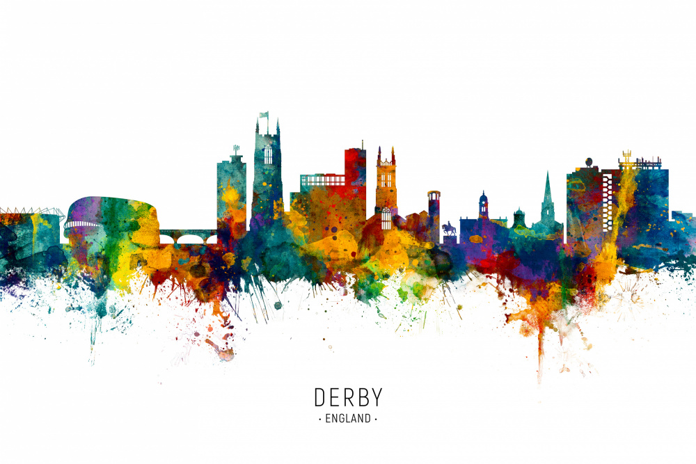 Derby England Skyline von Michael Tompsett