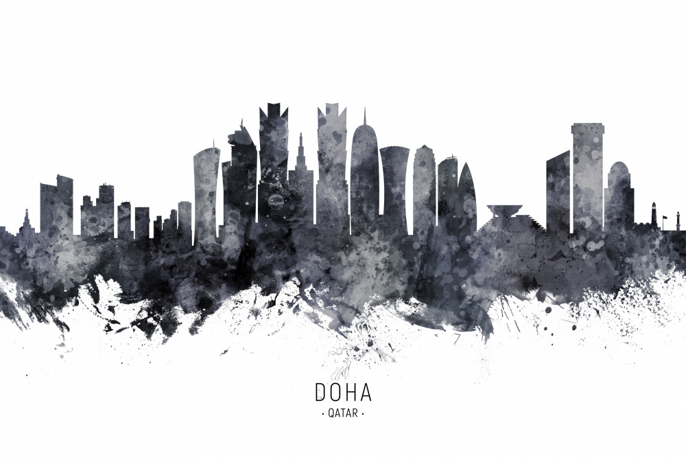 Doha Qatar Skyline von Michael Tompsett