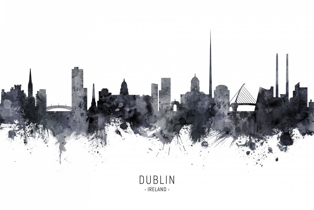 Dublin Ireland Skyline von Michael Tompsett