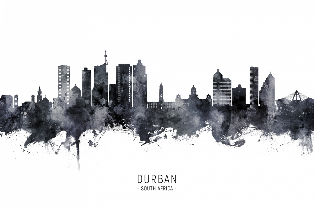 Durban South Africa Skyline von Michael Tompsett