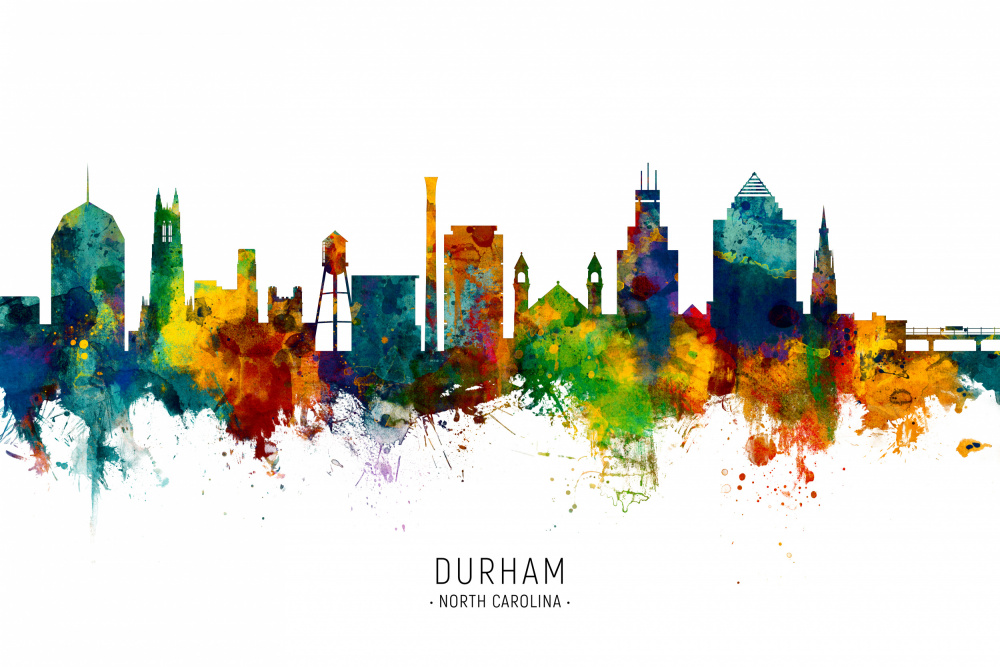 Durham North Carolina Skyline von Michael Tompsett