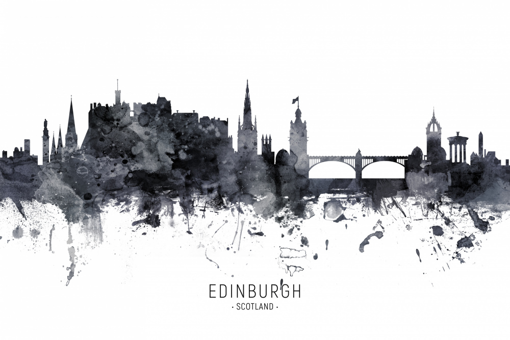 Edinburgh Scotland Skyline von Michael Tompsett