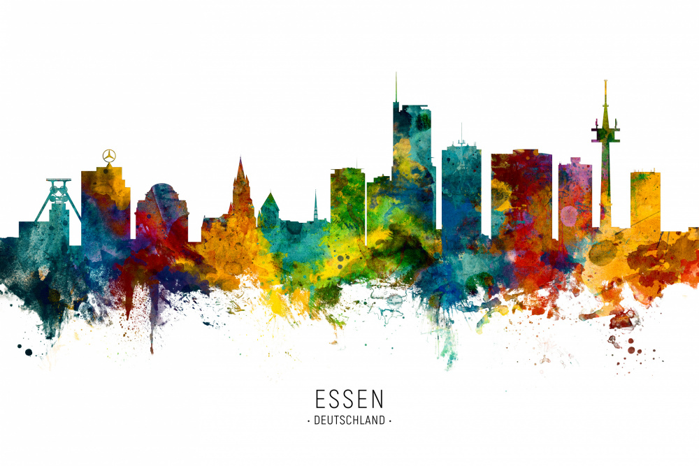 Essen Germany Skyline von Michael Tompsett