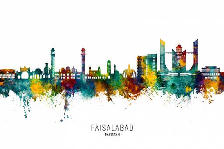 Faisalabad Pakistan Skyline