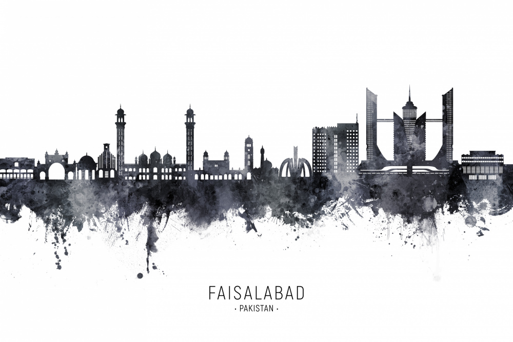 Faisalabad Pakistan Skyline von Michael Tompsett