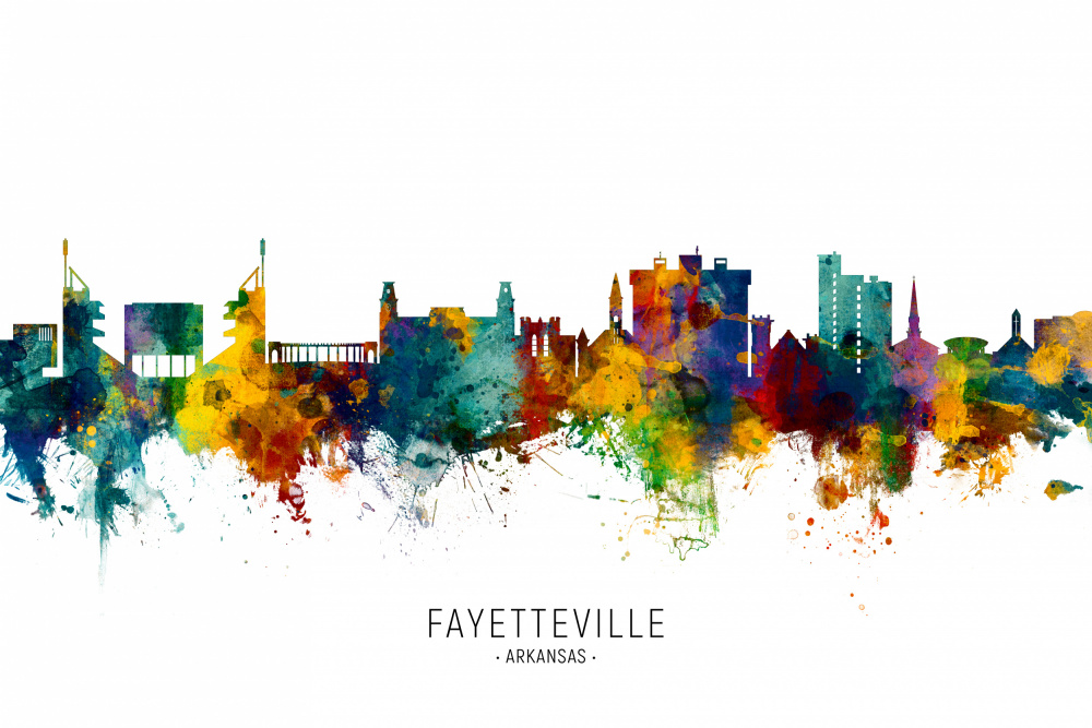 Fayetteville Arkansas Skyline von Michael Tompsett