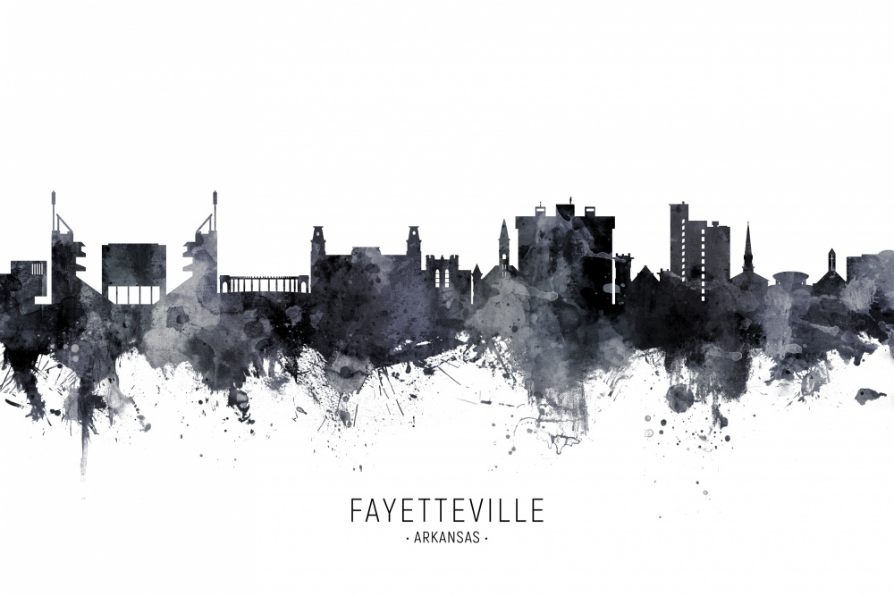 Fayetteville Arkansas Skyline von Michael Tompsett