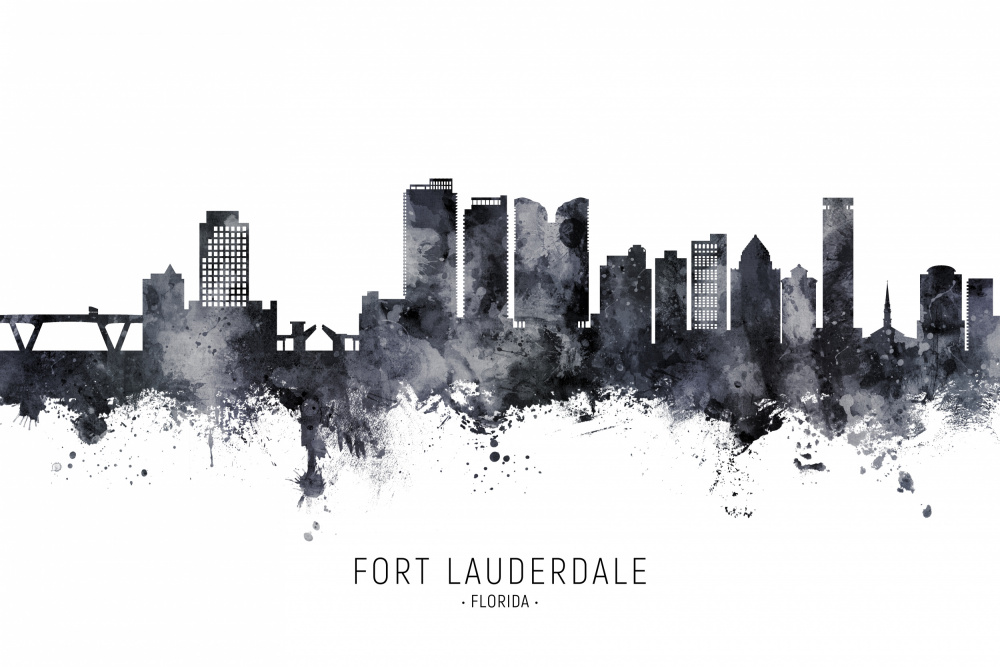 Fort Lauderdale Florida Skyline von Michael Tompsett