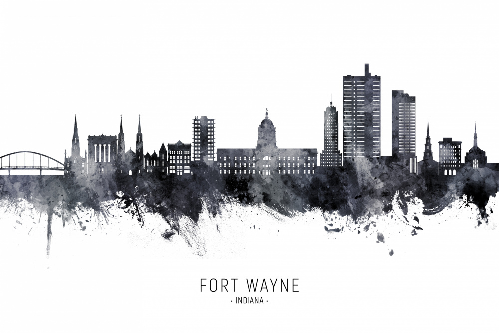 Fort Wayne Indiana Skyline von Michael Tompsett