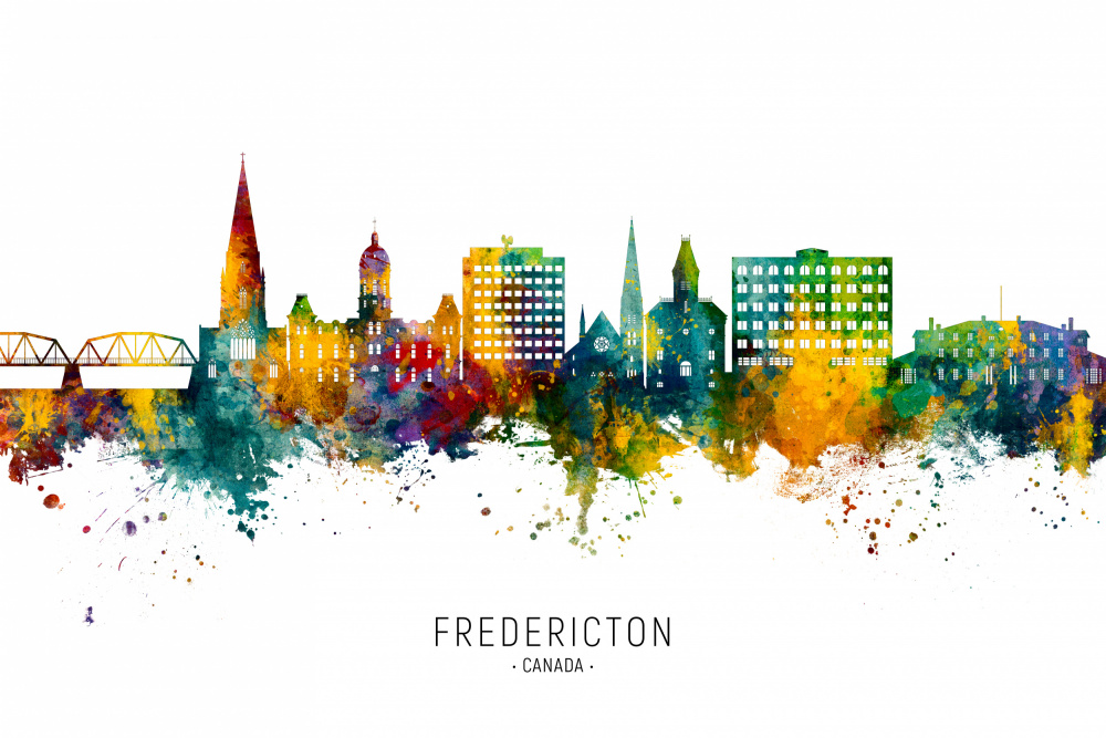 Fredericton Canada Skyline von Michael Tompsett