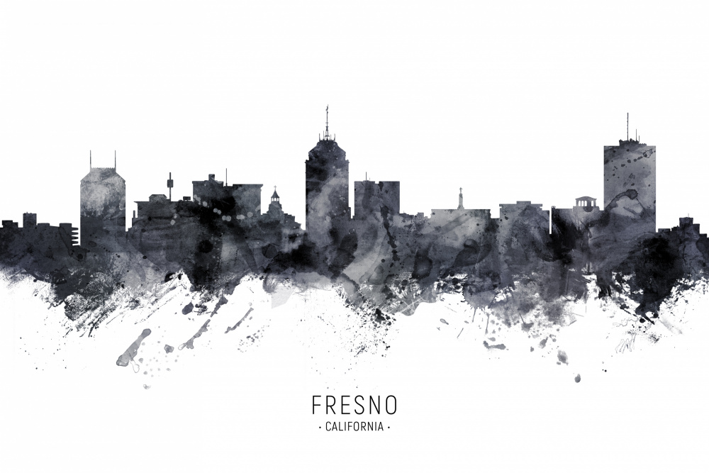 Fresno California Skyline von Michael Tompsett