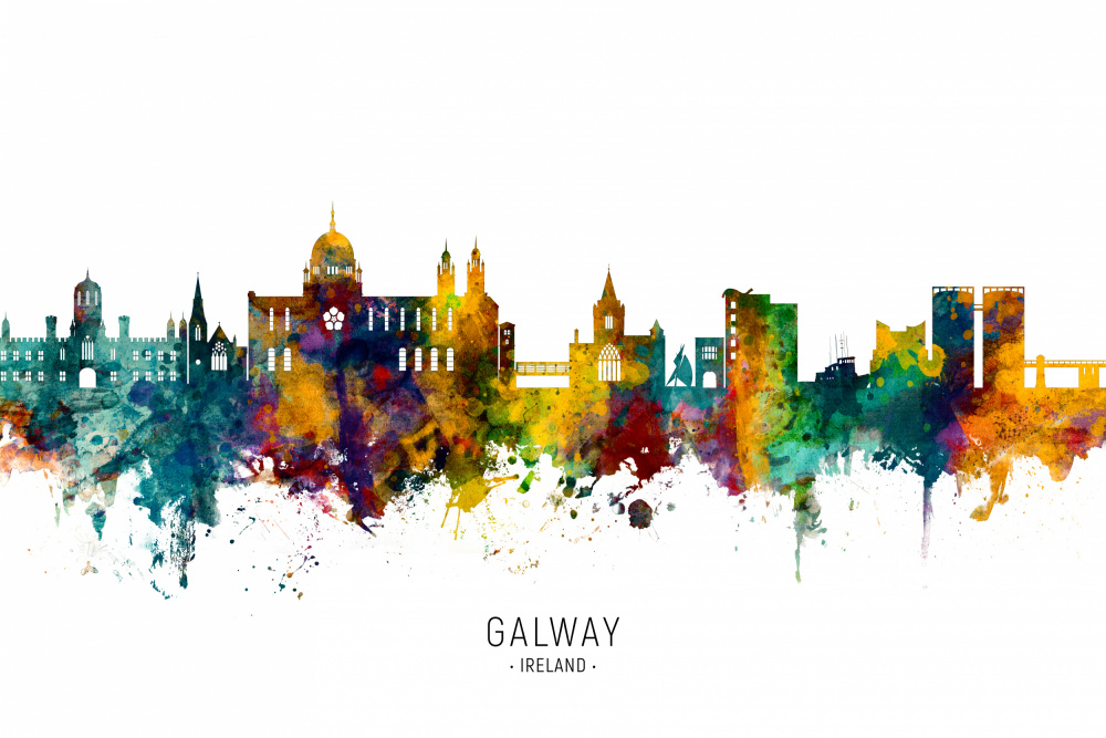 Galway Ireland Skyline von Michael Tompsett