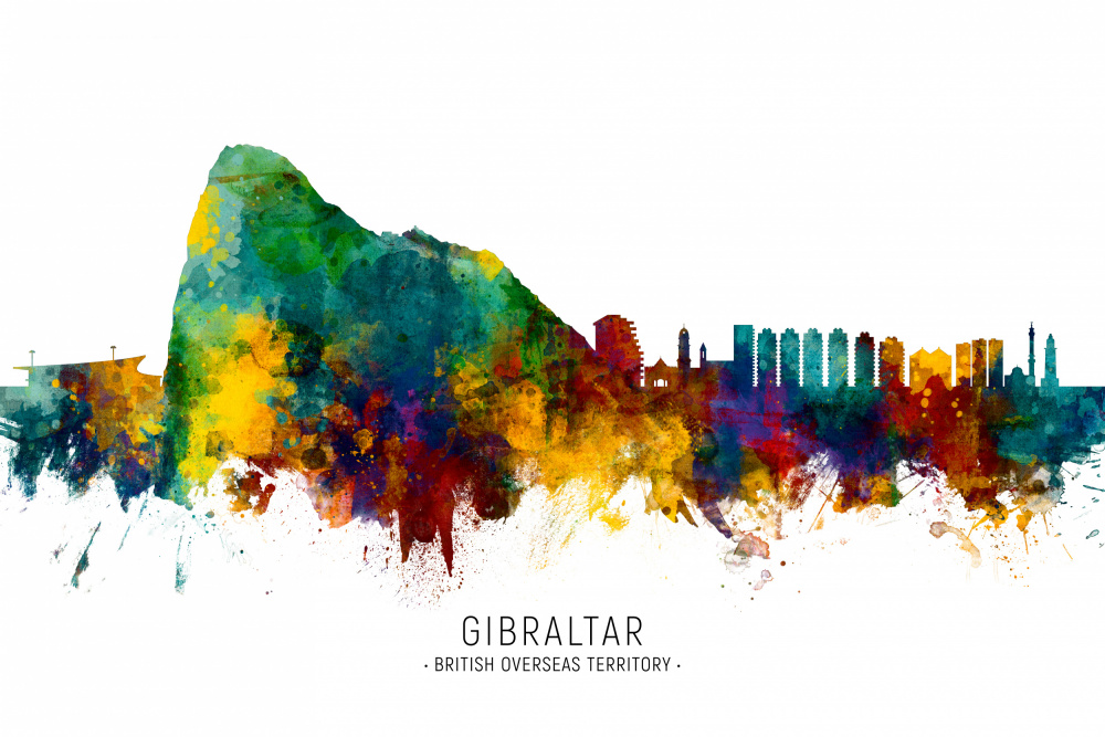 Gibraltar Skyline von Michael Tompsett