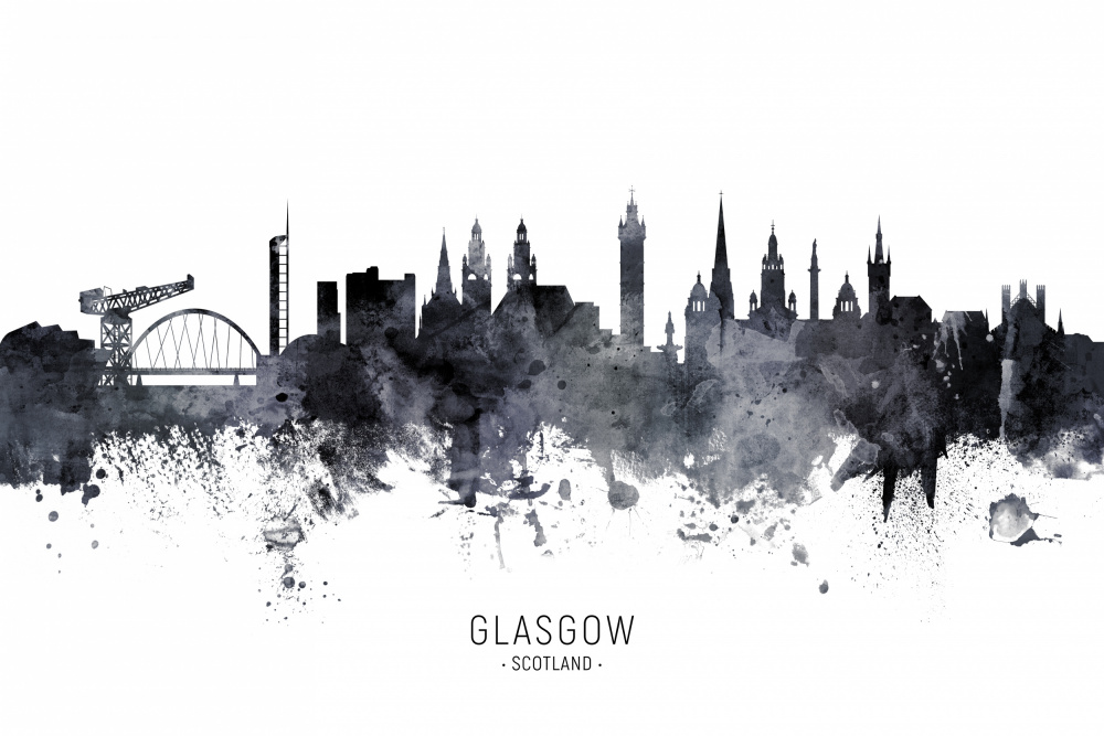 Glasgow Scotland Skyline von Michael Tompsett