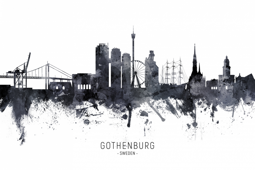 Gothenburg Sweden Skyline von Michael Tompsett