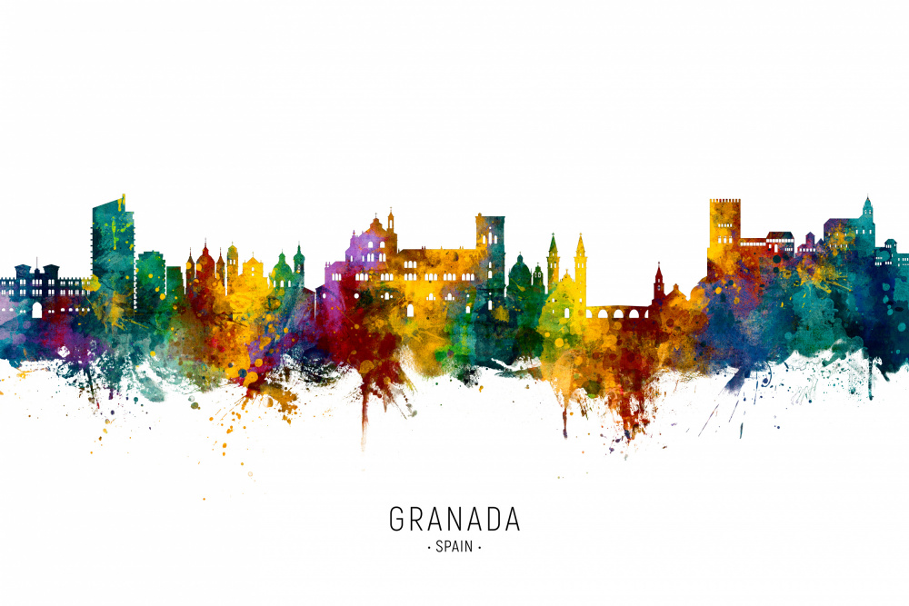 Granada Spain Skyline von Michael Tompsett