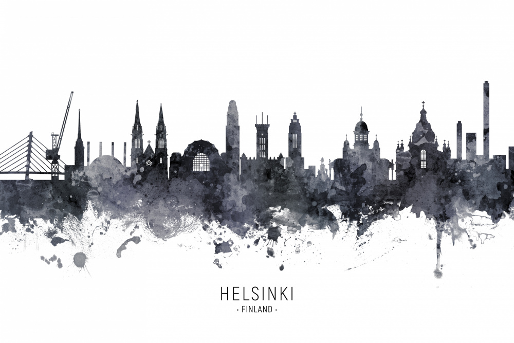 Helsinki Finland Skyline von Michael Tompsett