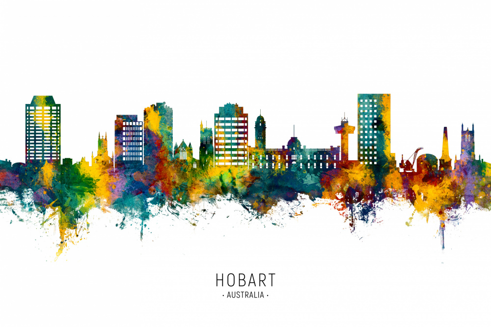 Hobart Australia Skyline von Michael Tompsett