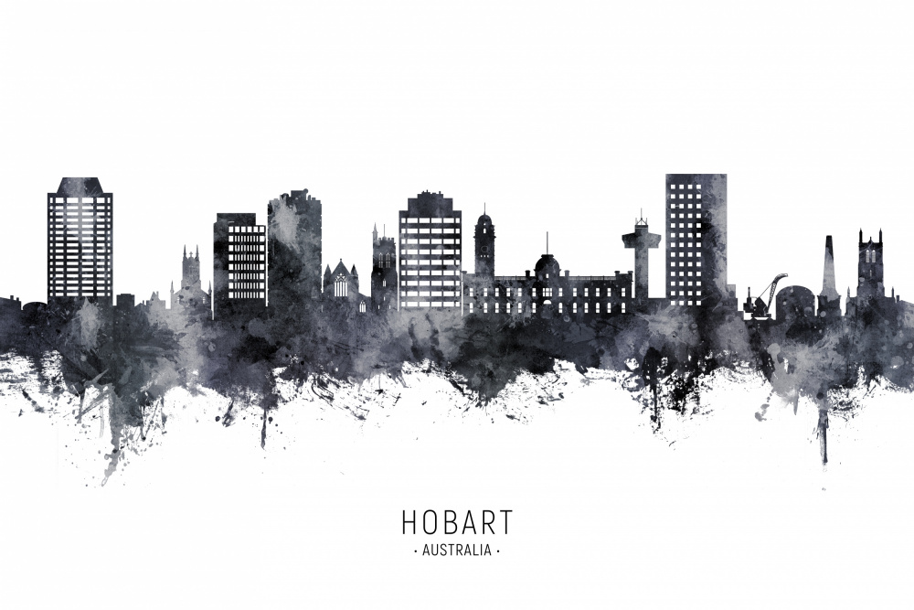 Hobart Australia Skyline von Michael Tompsett