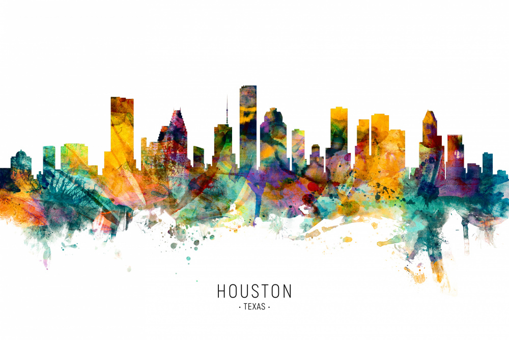 Houston Texas Skyline von Michael Tompsett