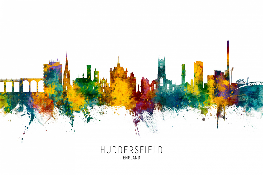 Huddersfield England Skyline von Michael Tompsett