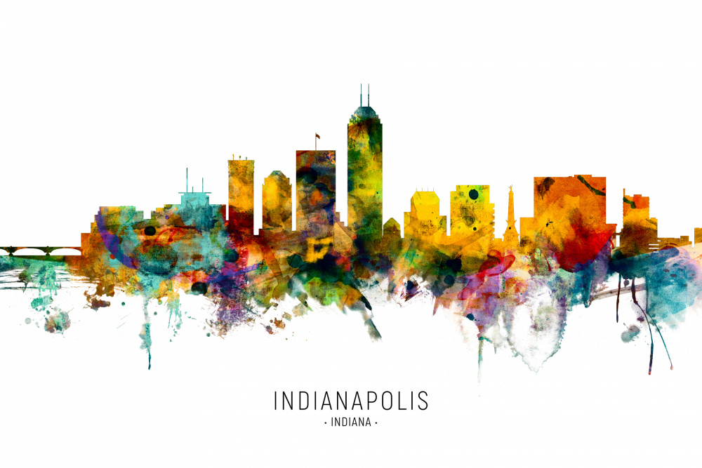 Indianapolis Indiana Skyline von Michael Tompsett