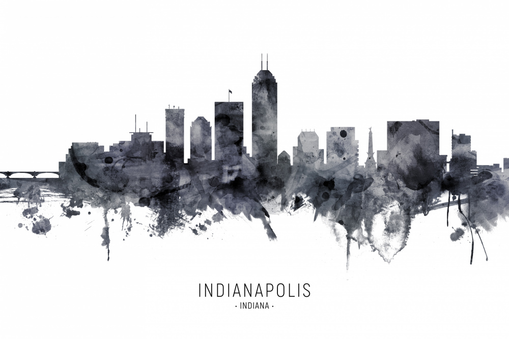 Indianapolis Indiana Skyline von Michael Tompsett